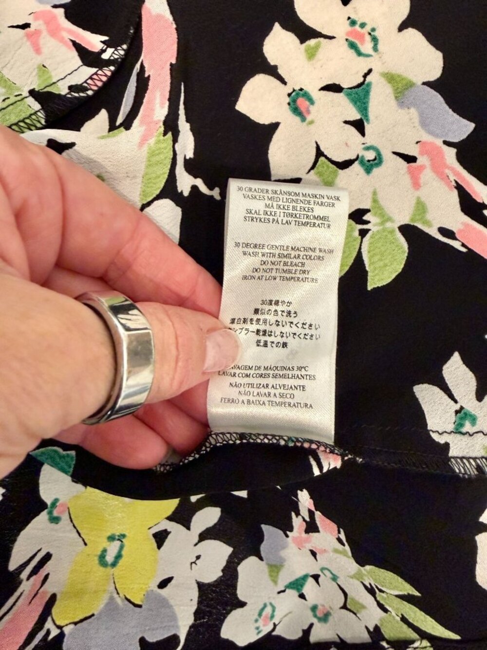 byTiMo floral puff sleeve crepe maxi dress - Size S - Picture 5 of 8